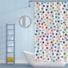 Polka dot Shower Curtain in cute kids bathroom