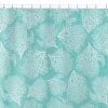turquoise blue coral beach shower curtain