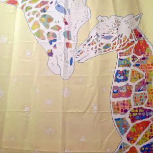 Wonderful shower curtain! It makes me so happy every time I look at it! Highly recommend!