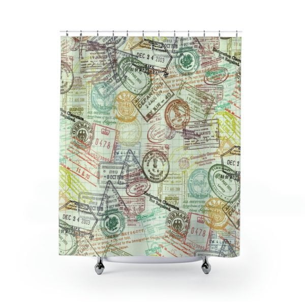 Traveler Shower Curtain gender Neutral Bathroom Decor