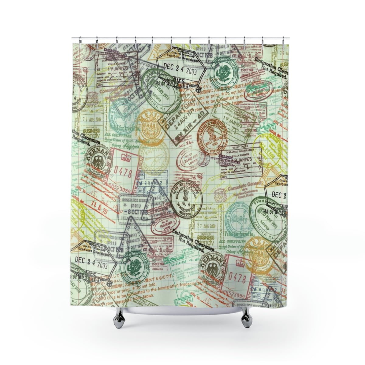 Traveler Shower Curtain gender Neutral Bathroom Decor