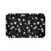 Add a touch of elegance to your bathroom with this floral bath mat