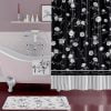 Elegant Floral Bathroom Decor - Mold & Mildew Resistant Shower Curtain