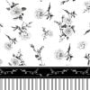 Elegant Floral Shower Curtain with Black Rose Design and Water-Resistant Fabric