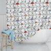 Kids Shower Curtain With Colorful Abstract print
