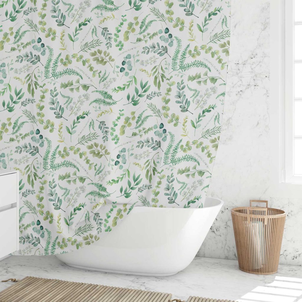 Green Conservatory Shower Curtain NCU0LDH556