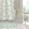 Leafy Green Shower Curtain for Farmhouse Bathroom