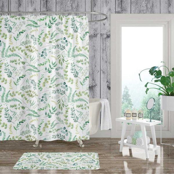 Nature-Inspired Shower Curtain with Standard Size