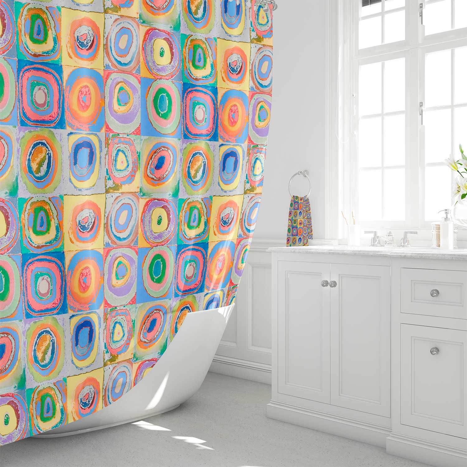 Colorful Unique and Modern Shwoer Curtain