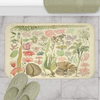 Non Slip Bath Rug with Designer Floral Colorful Wildflowers – Comfortable  Washable Memory Foam – Ozscape Designs: Bathroom Decor & Bedroom Decor for  Kids & You