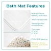 Image of plush microfiber bath mat with non-slip backing and soft memory foam interior