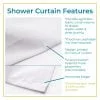 Shower Curtain reinforced buttonhole detail image