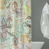 Designer Fabric Shower Curtain