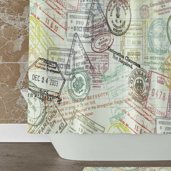 Unique Shower Curtain for Neutral Bathroom Decor
