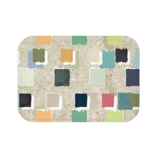 Small Modern Abstract Unisex Bath Mat