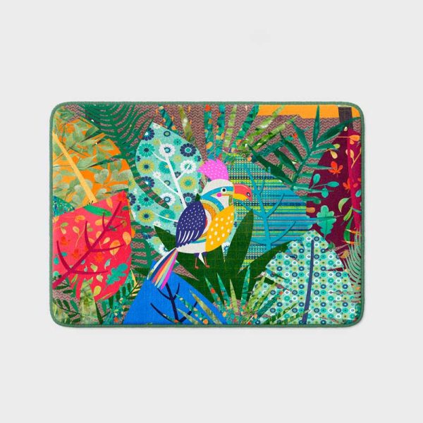 jungle bathroom colorful non slip bath mat for kids