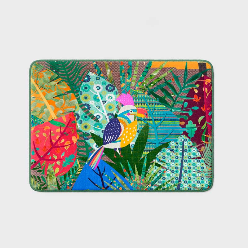 jungle bathroom colorful non slip bath mat for kids