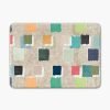 gemetric-beige non slip bath mat