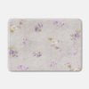 Gray and Lavender Rose Floral Bath Mat
