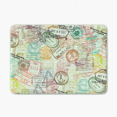 Mens Bathroom Traveller Non Slip Bath mat