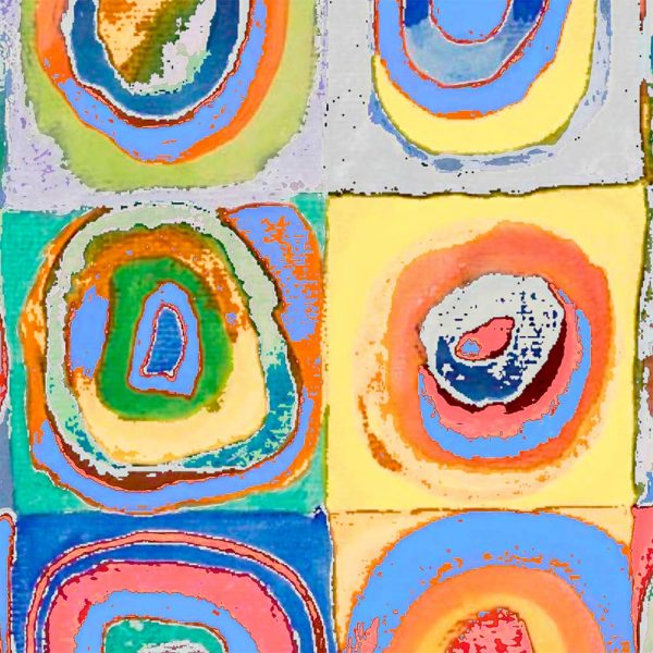 geometric circles pattern on soft bath towel