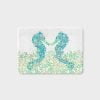 Blue And Green Seahorse Bath Mat For Toddler Kids
