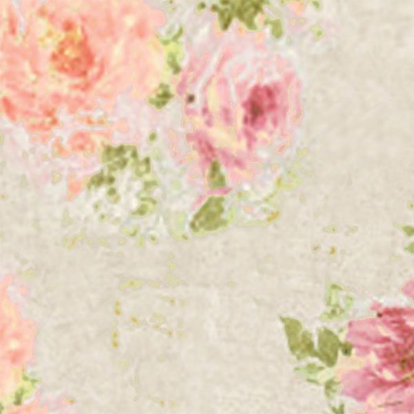 close up of blurred rose floral print on bath towels