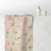 Beige Hand Towel With Shabby Chic Style Pink And Apricot Blurred Rose Floral Pattern