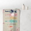Beige Floral Cats & Blurred Rose Patterned Hand Towel by Ozscape Designs