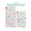 Complete Colorful Polka Dot Pattern Bath and Hand Towel Set for Kids by Ozscape Designs