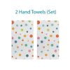 Coordinated Colorful Polka Dot Pattern Hand Towel Set for Kids by Ozscape Designs