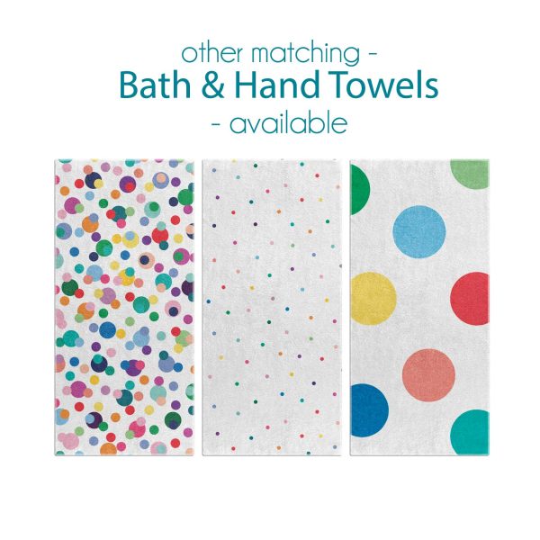 Assortment of Polka Dot Bath Towel Patterns for Kids by Ozscape Designs