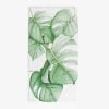 Monstera watercolor printed towel