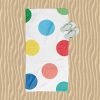 Playful Polka Dot Pattern Beach Towel for Kids by Ozscape Designs