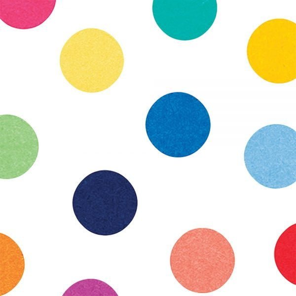 colorful pollka dot pattern on kids bath towel