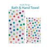 Complete Colorful Polka Dot Pattern Bath and Hand Towel Set for Kids by Ozscape Designs