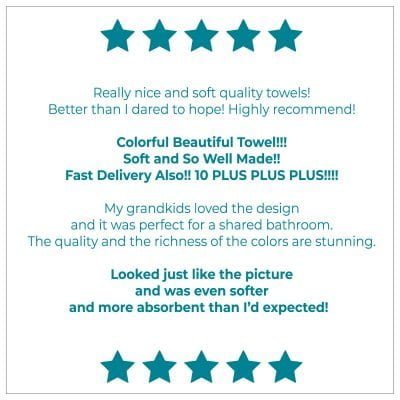 Ozscape Designs 5 star towel reviews