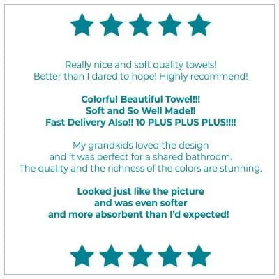 Ozscape Designs 5 star towel reviews