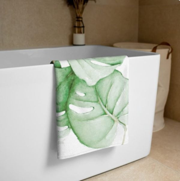 Palm Leaf Bath Towels