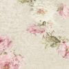 close up of blurred rose floral print on patterned towels