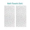 Complete Colorful Polka Dot Pattern Bath Towel Set for Kids by Ozscape Designs