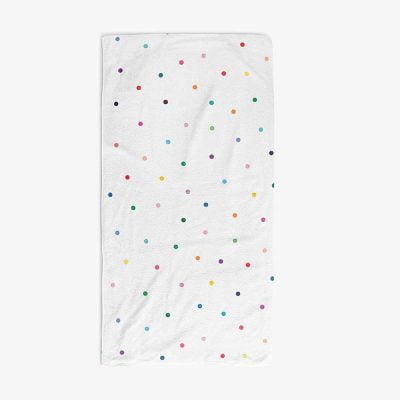 kids towel tiny dot pattern soft minimal bathroom