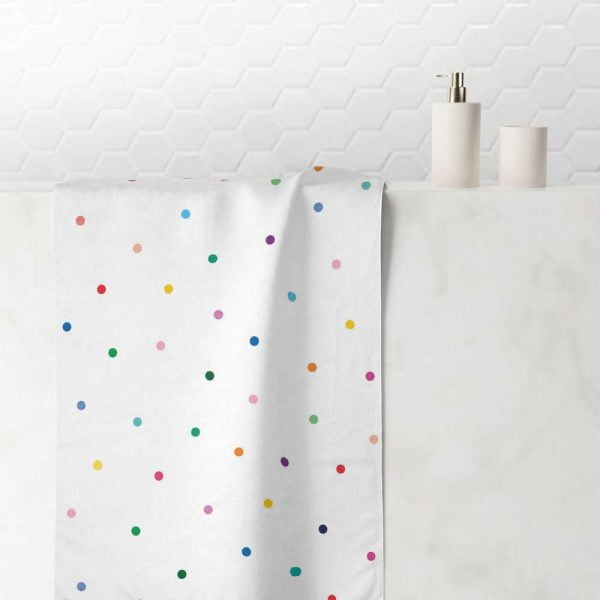 Bright Polka Dot Pattern Hand Towel for Kids by Ozscape Designs