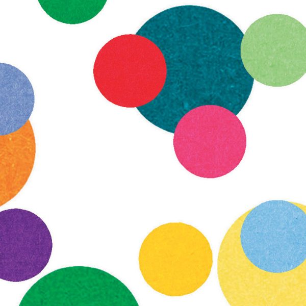 Close-Up of Vibrant Polka Dot Pattern on Bath Towel by Ozscape Designs