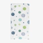 gender neutral kids bath towel polka dot design