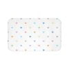 large kids bathr mat with pastel love hearts