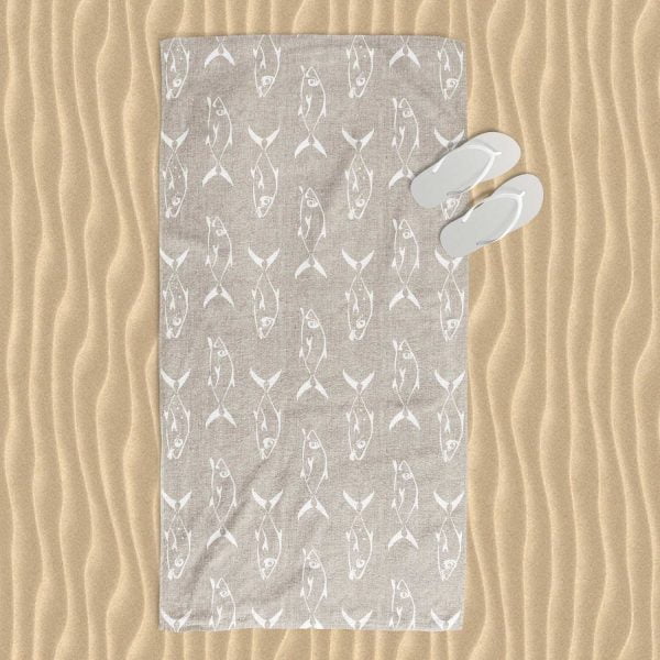 fish beach towel