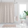 modern coastal bathroom shower curtain