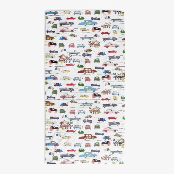 Fun Bath Towels for toddler boys and kids who love cars