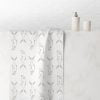 Coastal Fish Patterned Hand Towel in Beige and White.